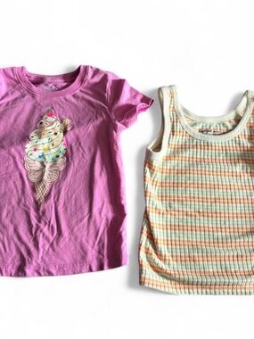 Toddler girls 2 pack Tees